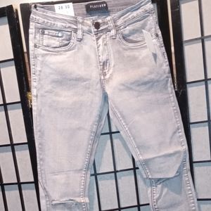 Platform 100 distressed jeans